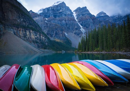 canoe colorate 